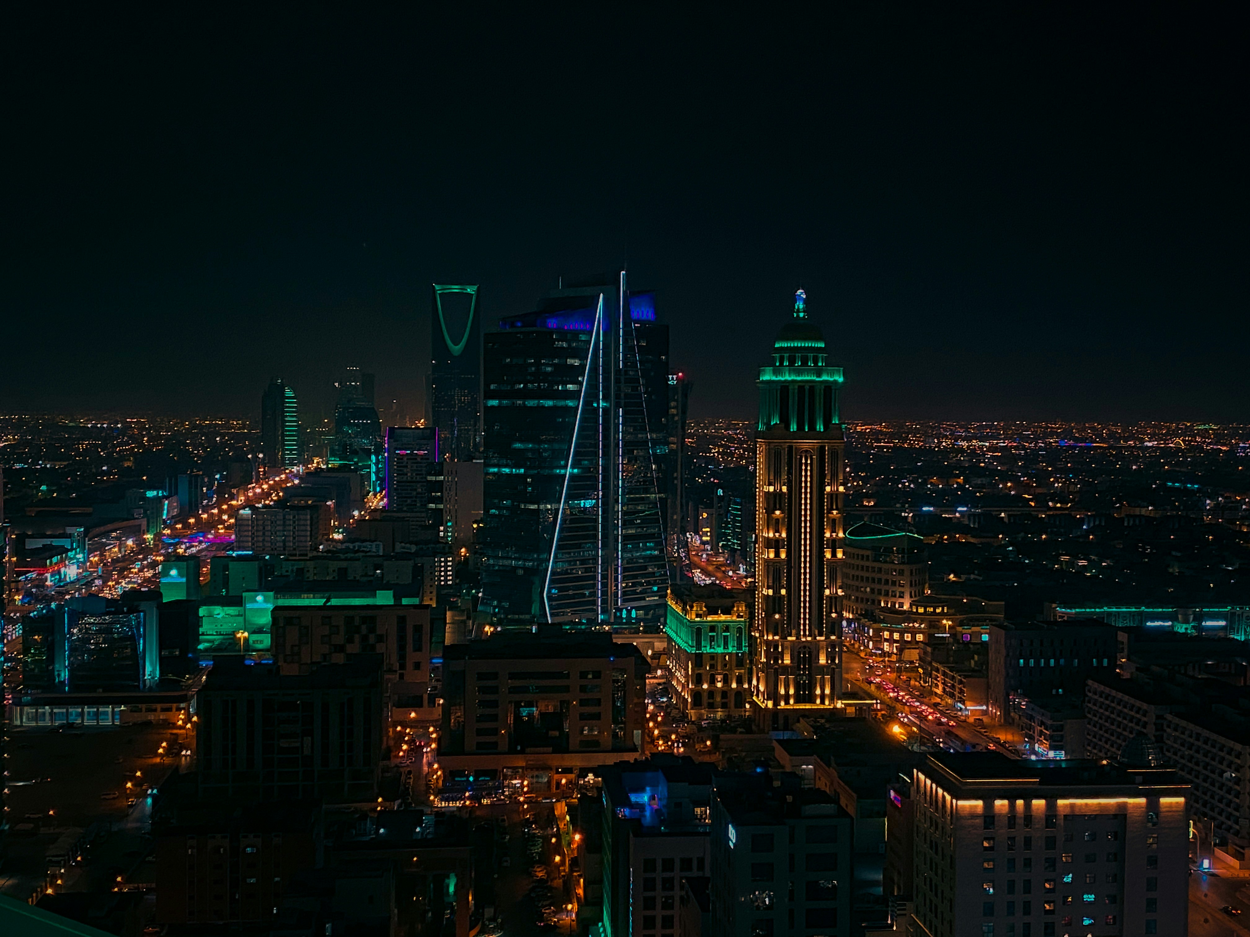 أفق الرياض ليلاً